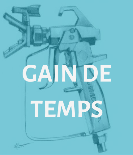 gain de temps peinture airless